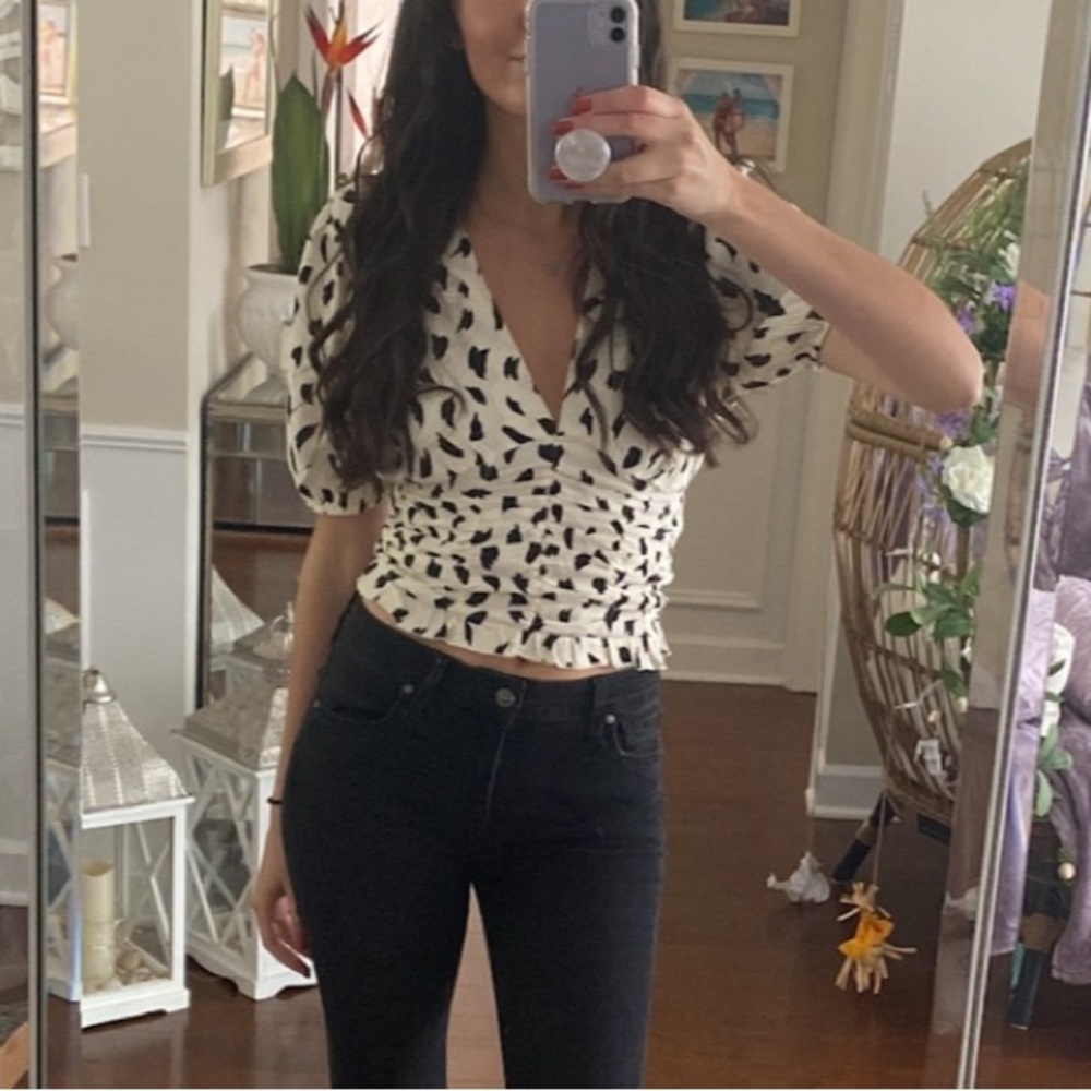 Asos print midi crop